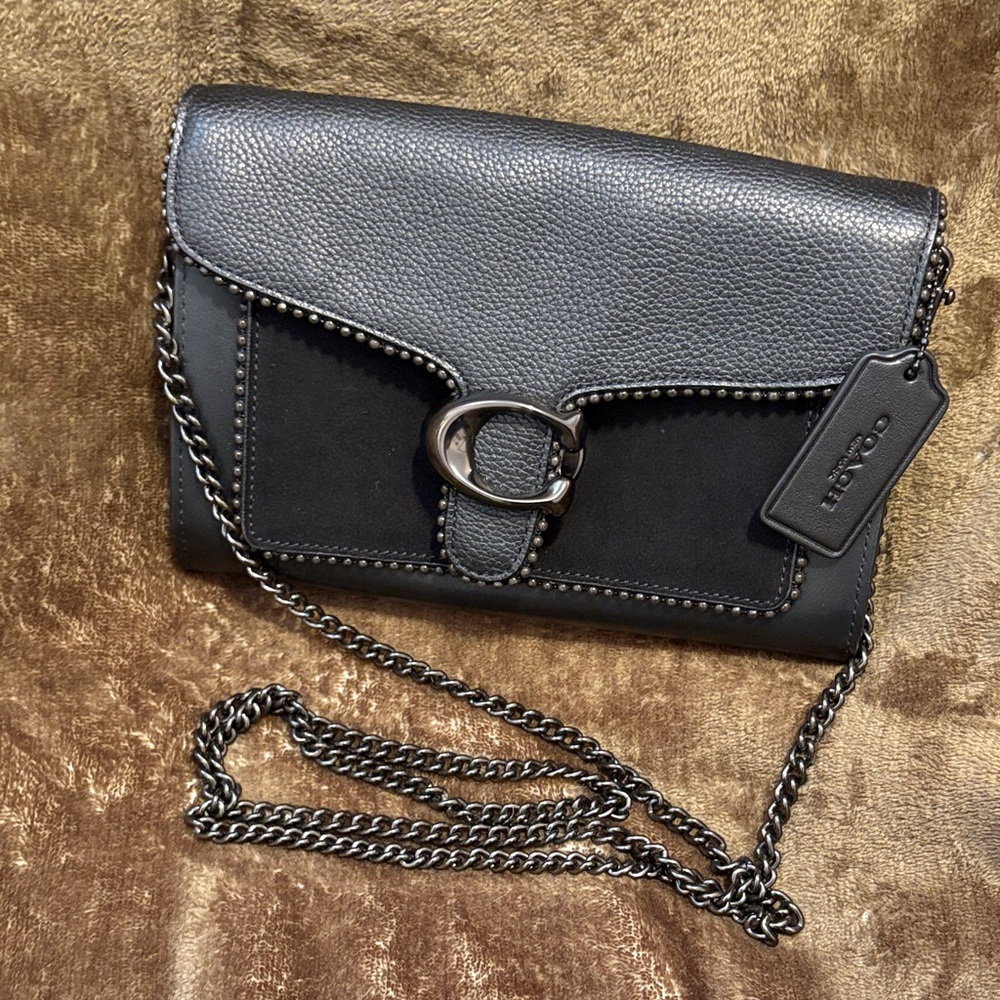 NEW - COACH Tabby Chain Clutch With Beadchain